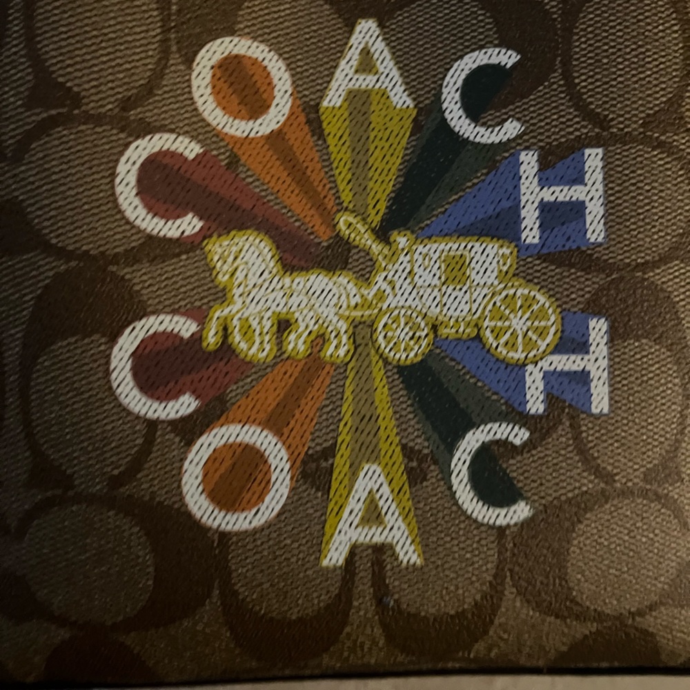 NWT! Coach Signature Rainbow Mini bucket bag 3 set - Picture 10 of 14